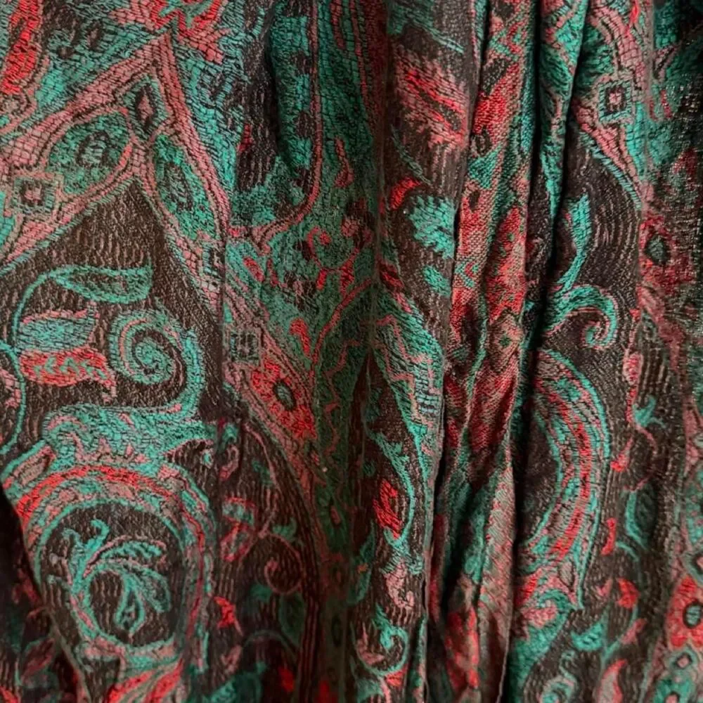 Naturally Knotty 100% Silk Paisley Scarf